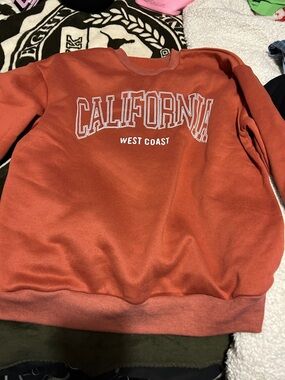 California West Coast Crewneck Sweatshirt - Rust Orange